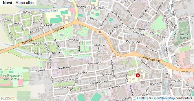 Nová - mapa ulice