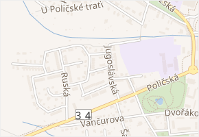 Polská v obci Svitavy - mapa ulice