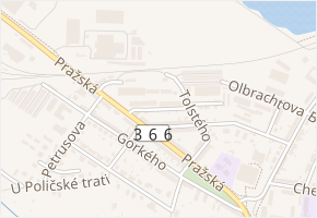 Puškinova v obci Svitavy - mapa ulice