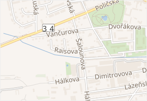 Raisova v obci Svitavy - mapa ulice