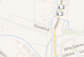 Slunečná v obci Svitavy - mapa ulice