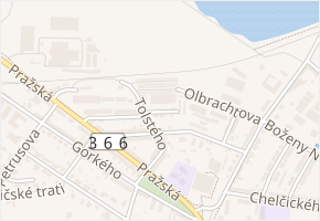 U Cementárny v obci Svitavy - mapa ulice