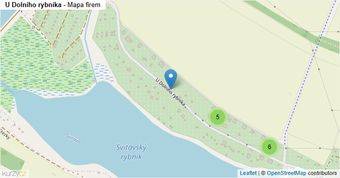 U Dolního rybníka - mapa firem