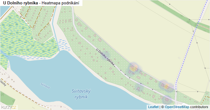 U Dolního rybníka - mapa podnikání