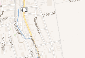 U Hřiště v obci Svitavy - mapa ulice