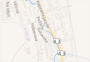 U Lávky v obci Svitavy - mapa ulice