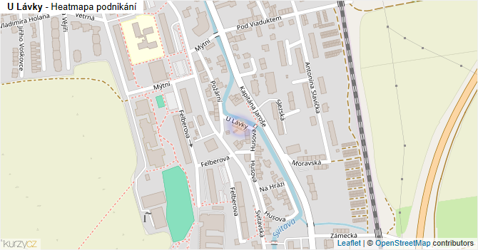 U Lávky - mapa podnikání