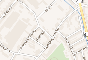 U Mlýnského potoka v obci Svitavy - mapa ulice