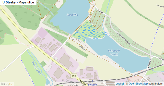 U Stezky - mapa ulice