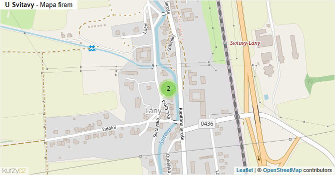U Svitavy - mapa firem
