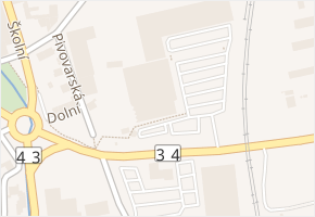 U Tří mostů v obci Svitavy - mapa ulice
