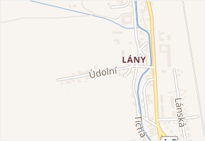 Údolní v obci Svitavy - mapa ulice
