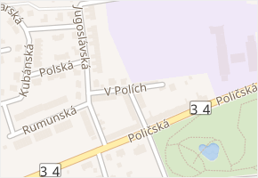 V Polích v obci Svitavy - mapa ulice