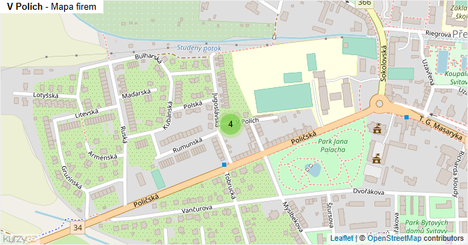 V Polích - mapa firem
