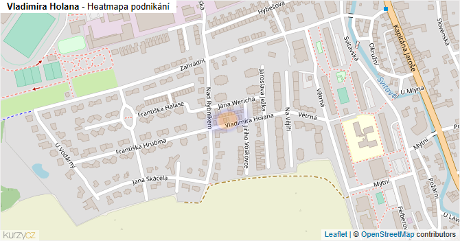 Vladimíra Holana - mapa podnikání
