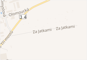 Za Jatkami v obci Svitavy - mapa ulice