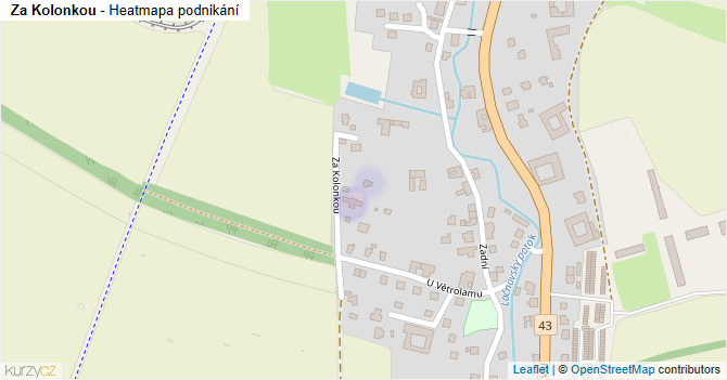 Za Kolonkou - mapa podnikání