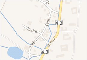 Zadní v obci Svitavy - mapa ulice