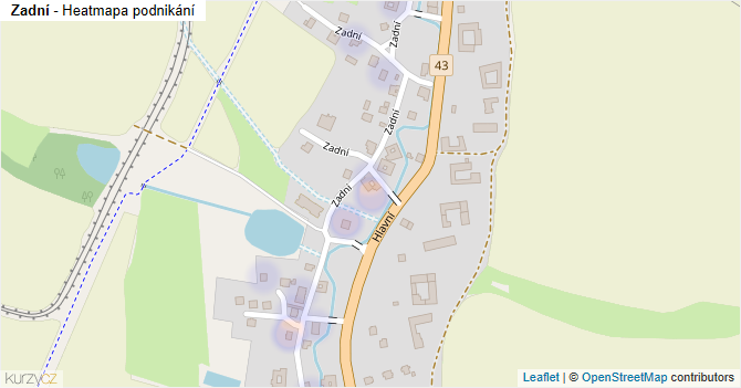 Zadní - mapa podnikání