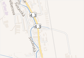 Zámecká v obci Svitavy - mapa ulice