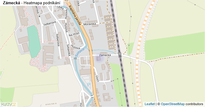 Zámecká - mapa podnikání