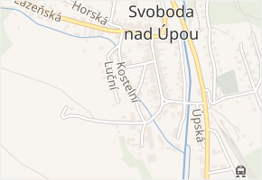 Kostelní v obci Svoboda nad Úpou - mapa ulice