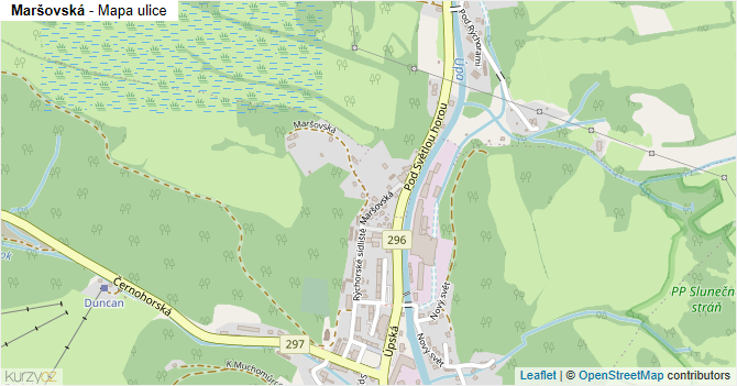 Maršovská - mapa ulice