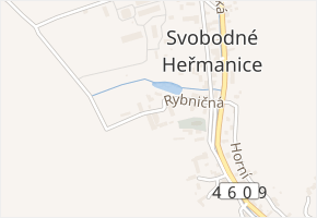 Rybničná v obci Svobodné Heřmanice - mapa ulice