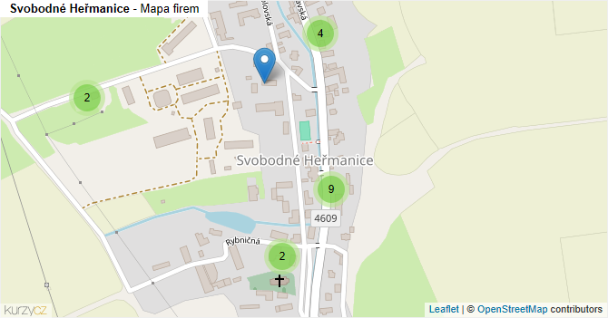 Svobodné Heřmanice - mapa firem