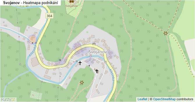 Svojanov - mapa podnikání