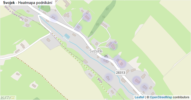 Svojek - mapa podnikání