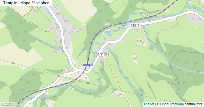 Tample - mapa části obce