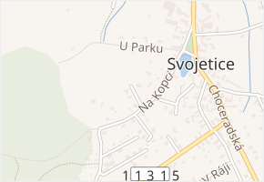 K Lukám v obci Svojetice - mapa ulice