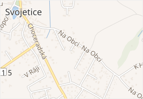 Krátká v obci Svojetice - mapa ulice