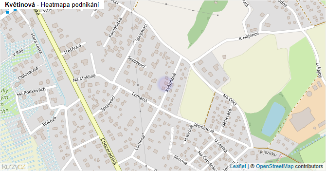 Květinová - mapa podnikání