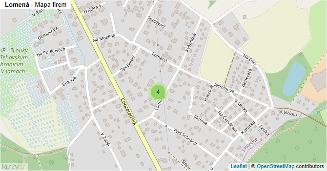 Lomená - mapa firem