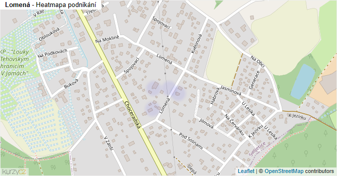 Lomená - mapa podnikání