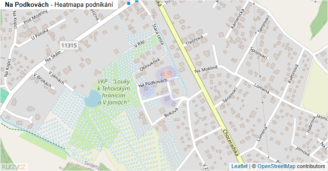 Na Podkovách - mapa podnikání