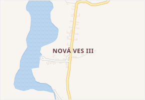 Nová Ves III v obci Svojšice - mapa části obce
