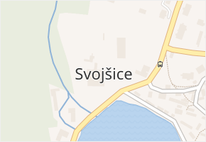 Svojšice v obci Svojšice - mapa části obce