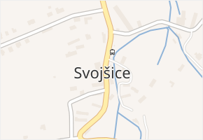 Svojšice v obci Svojšice - mapa části obce