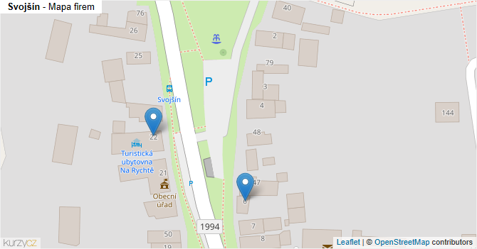 Svojšín - mapa firem