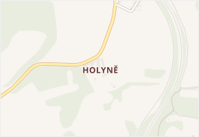 Holyně v obci Svojšín - mapa části obce