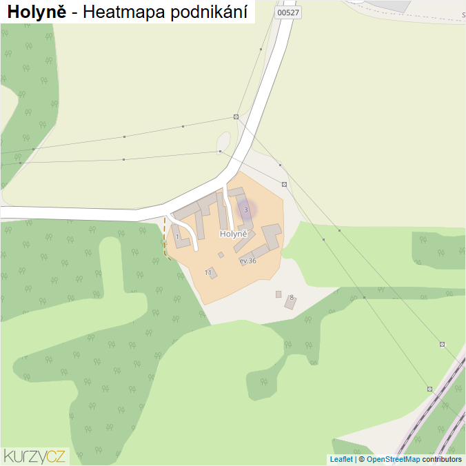 Mapa Holyně - Firmy v části obce.