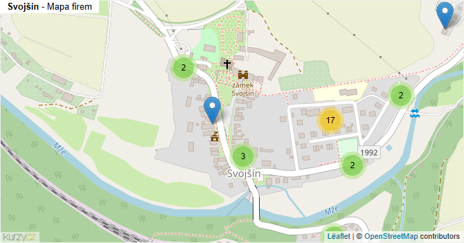 Svojšín - mapa firem