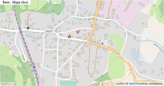Svor - mapa obce