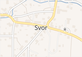 Svor v obci Svor - mapa části obce