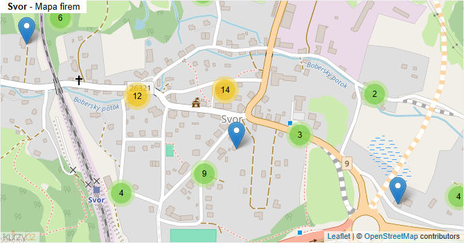 Svor - mapa firem