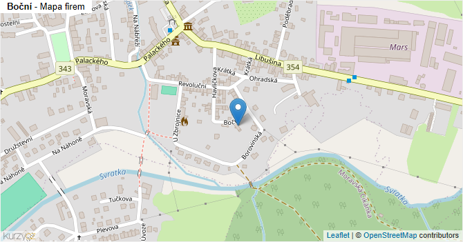 Boční - mapa firem