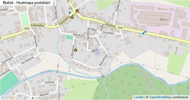 Boční - mapa podnikání